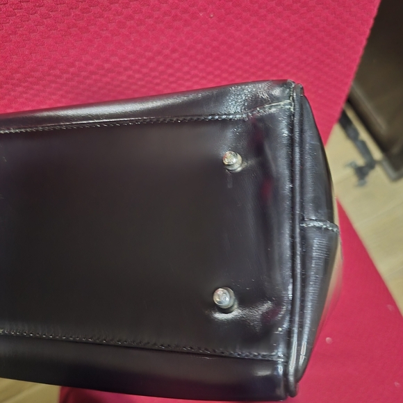 Authentic GUCCI Vintage Leather Hand Tote Bag Black - Picture 4 of 11